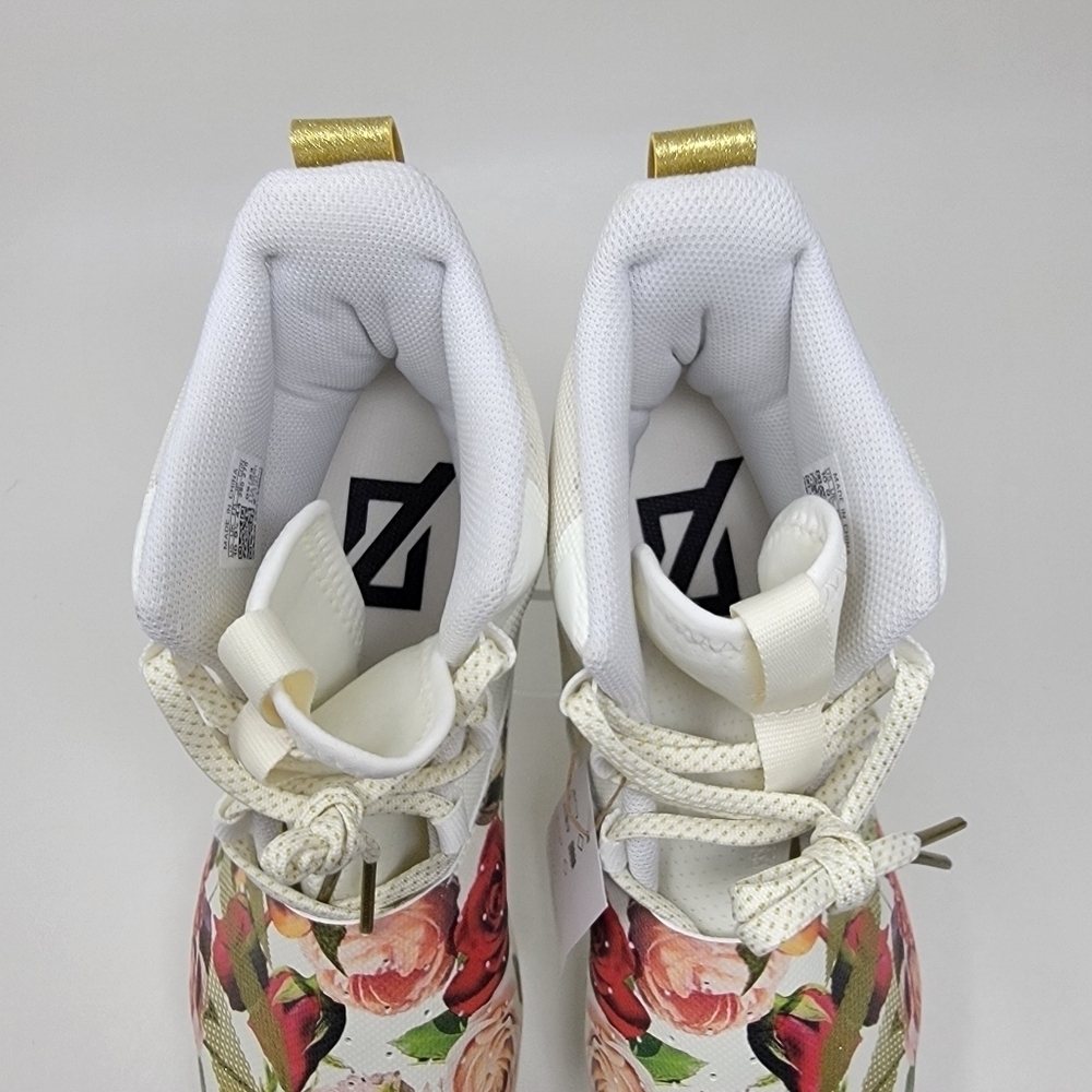 Adidas Adizero Chaos Football Cleats Off White/Gold/Floral Unisex Men 10/Wmns 11 - Picture 9 of 12